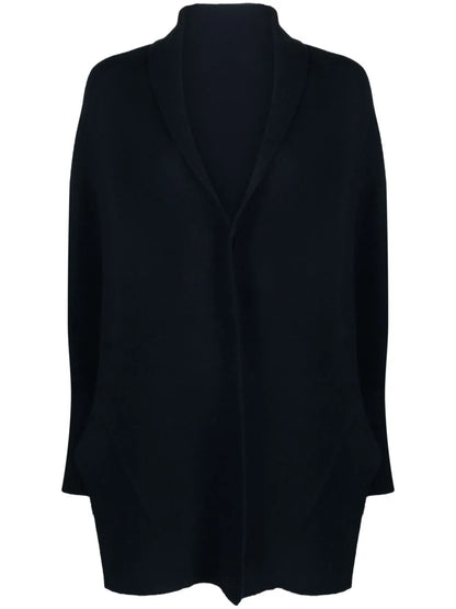 Shawl-Lapel Cashmere Cardigan