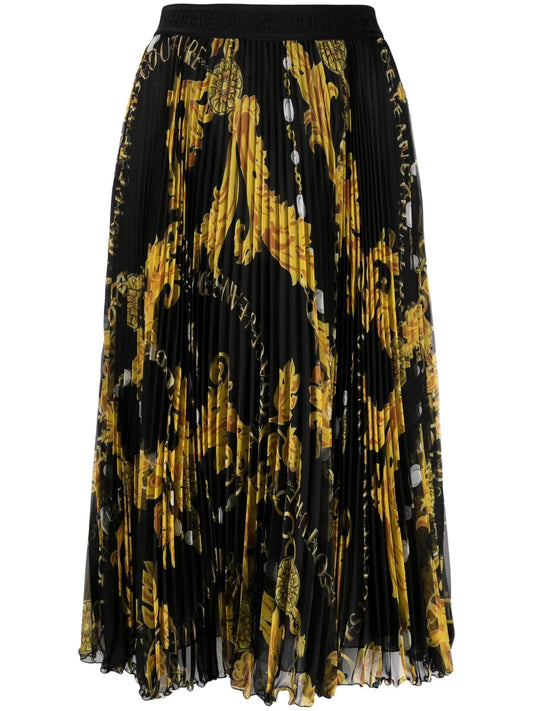 Chain Couture Midi Skirt