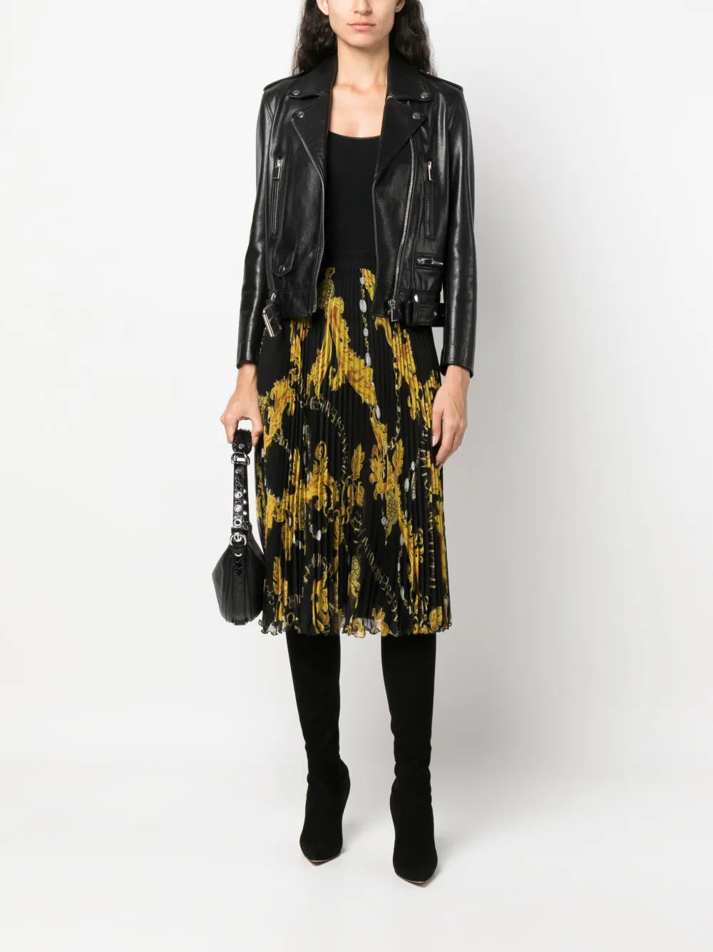 Chain Couture Midi Skirt