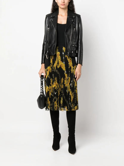 Chain Couture Midi Skirt