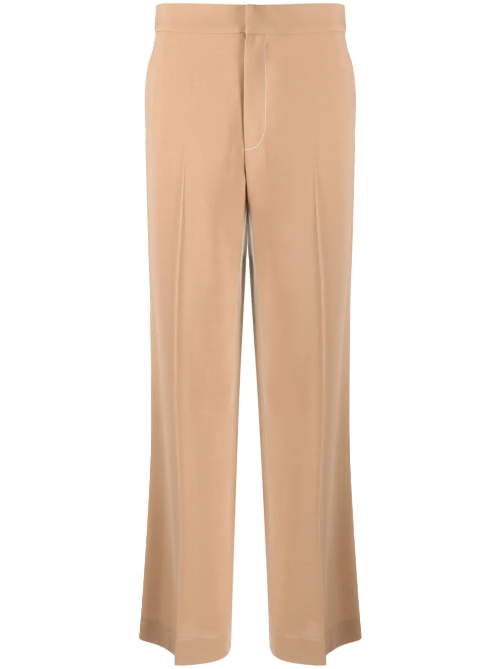 Mid-Rise Straight-Leg Trousers