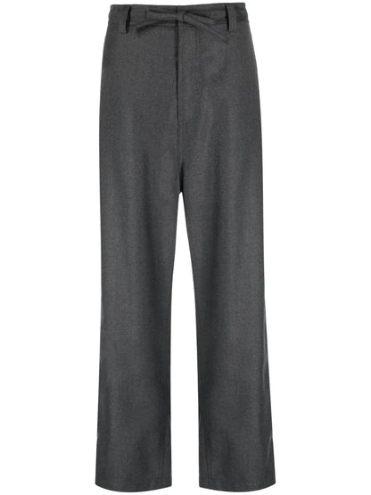 Straight-Leg Wool Trousers