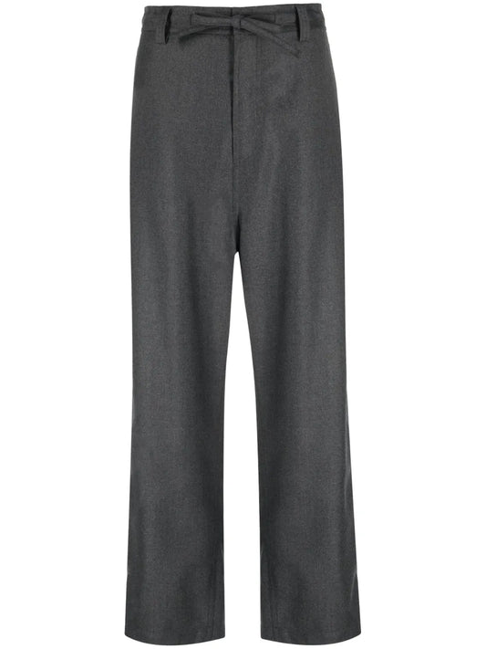 Straight-Leg Wool Trousers