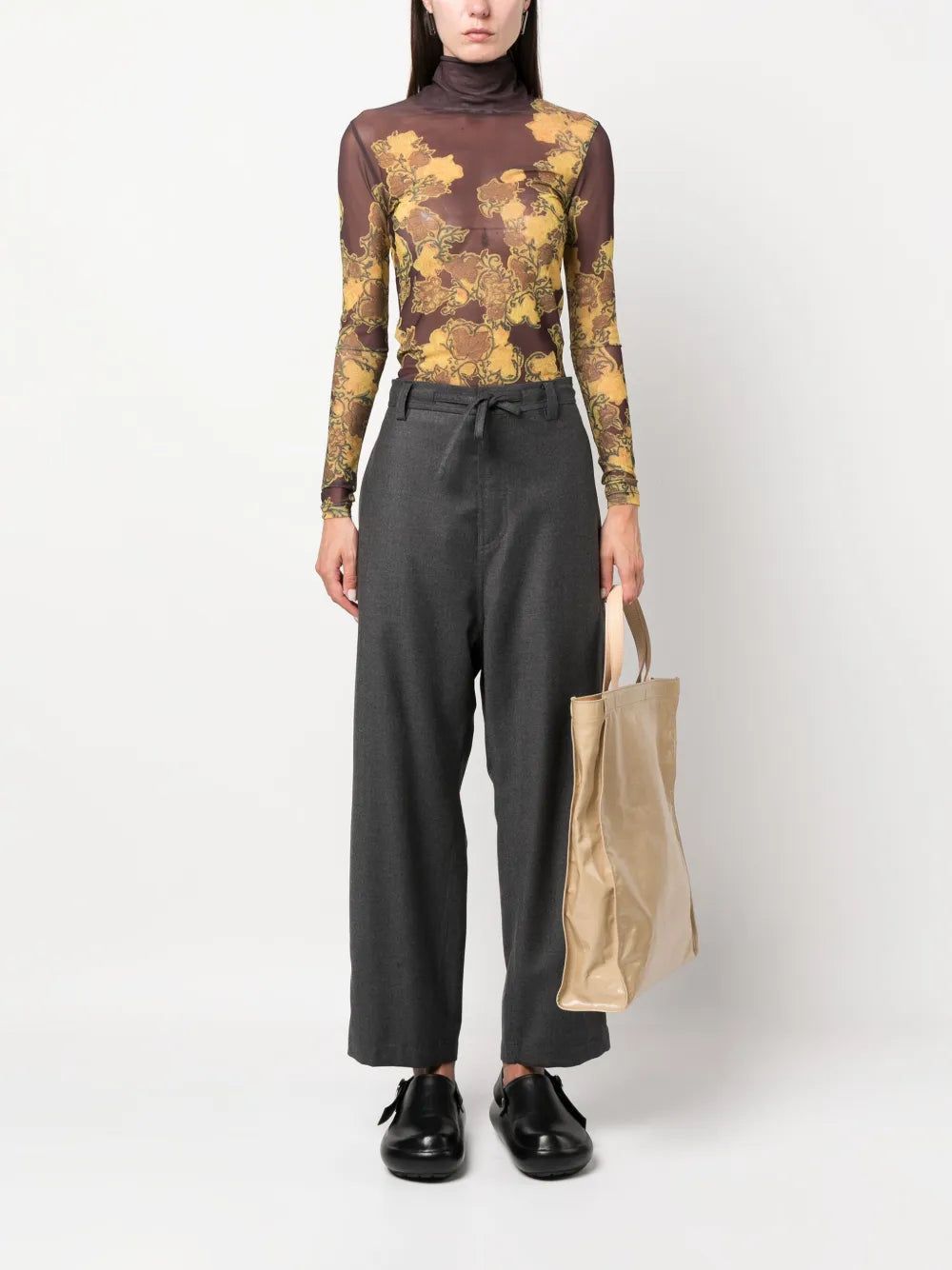 Straight-Leg Wool Trousers