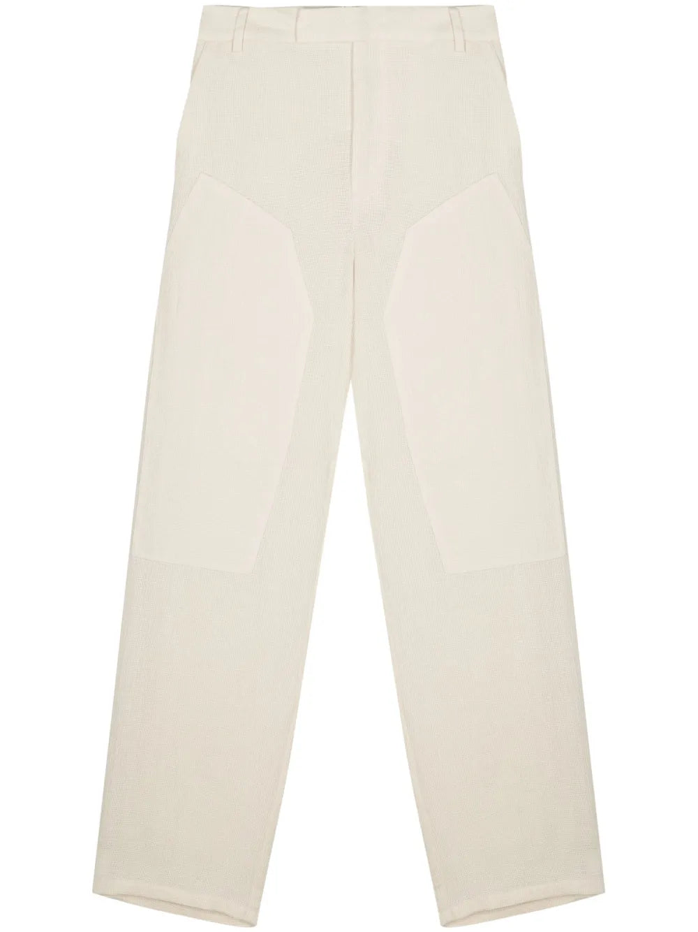 Basket Weave Loose-Fit Trousers