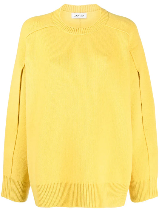 Cape-Back Knitted Jumper