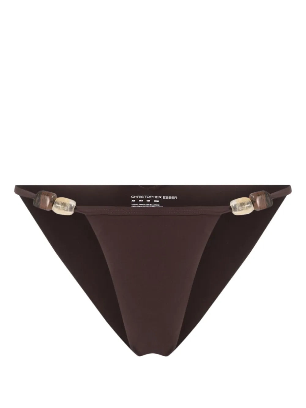 Crystal Fracture Bead-Detailing Bikini Bottoms