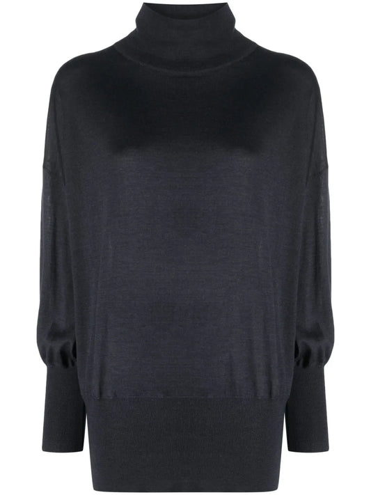Roll-Neck Knitted Jumper