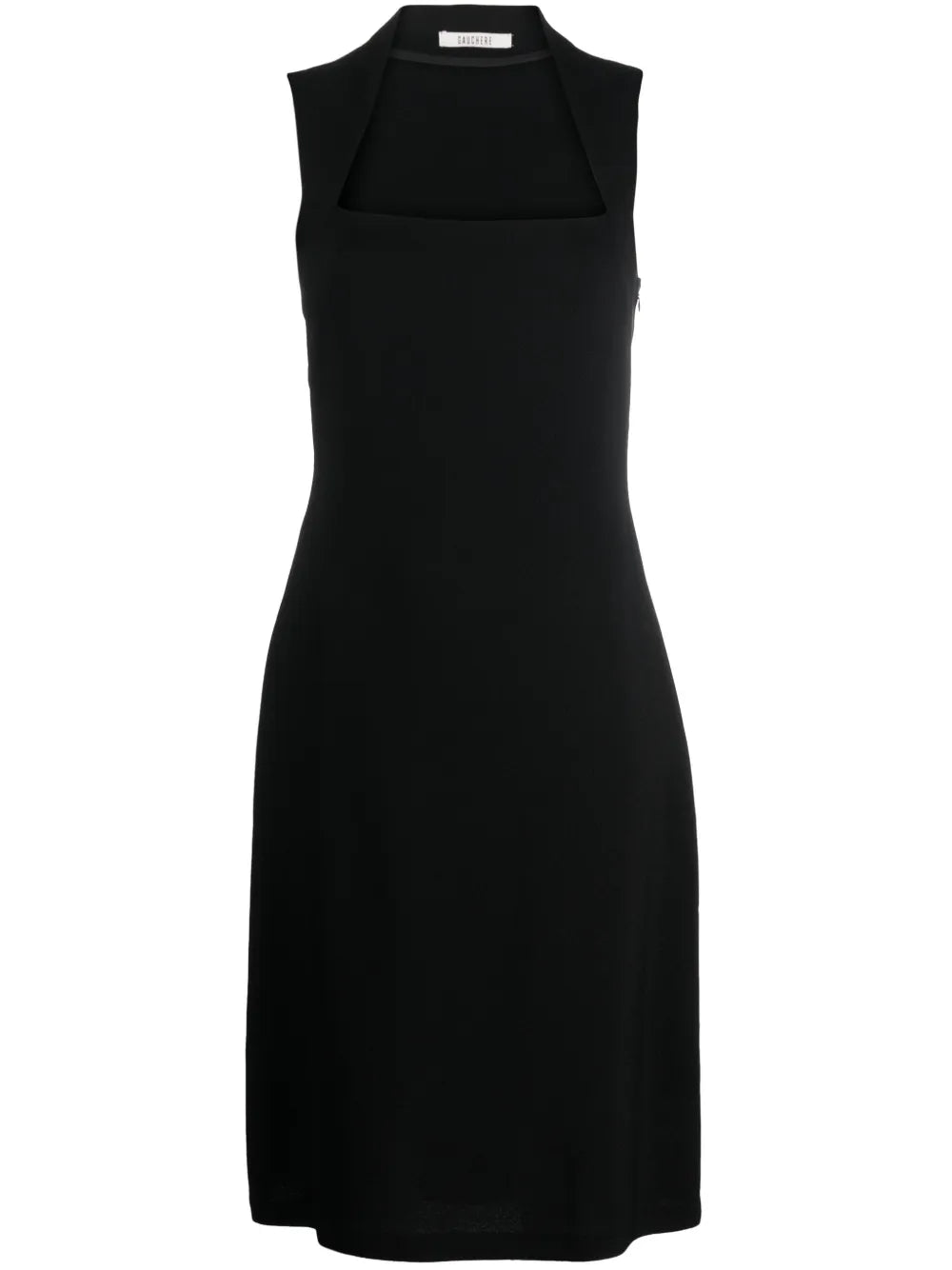Square-Neck Sleeveless Dress