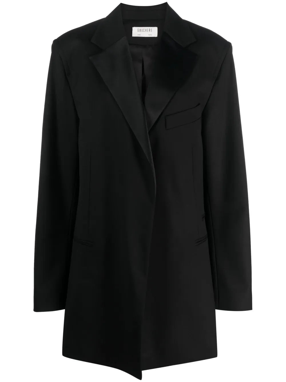 Notched-Lapels Single-Breasted Coat