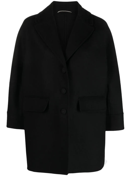Single-Breasted Virgin Wool Coat
