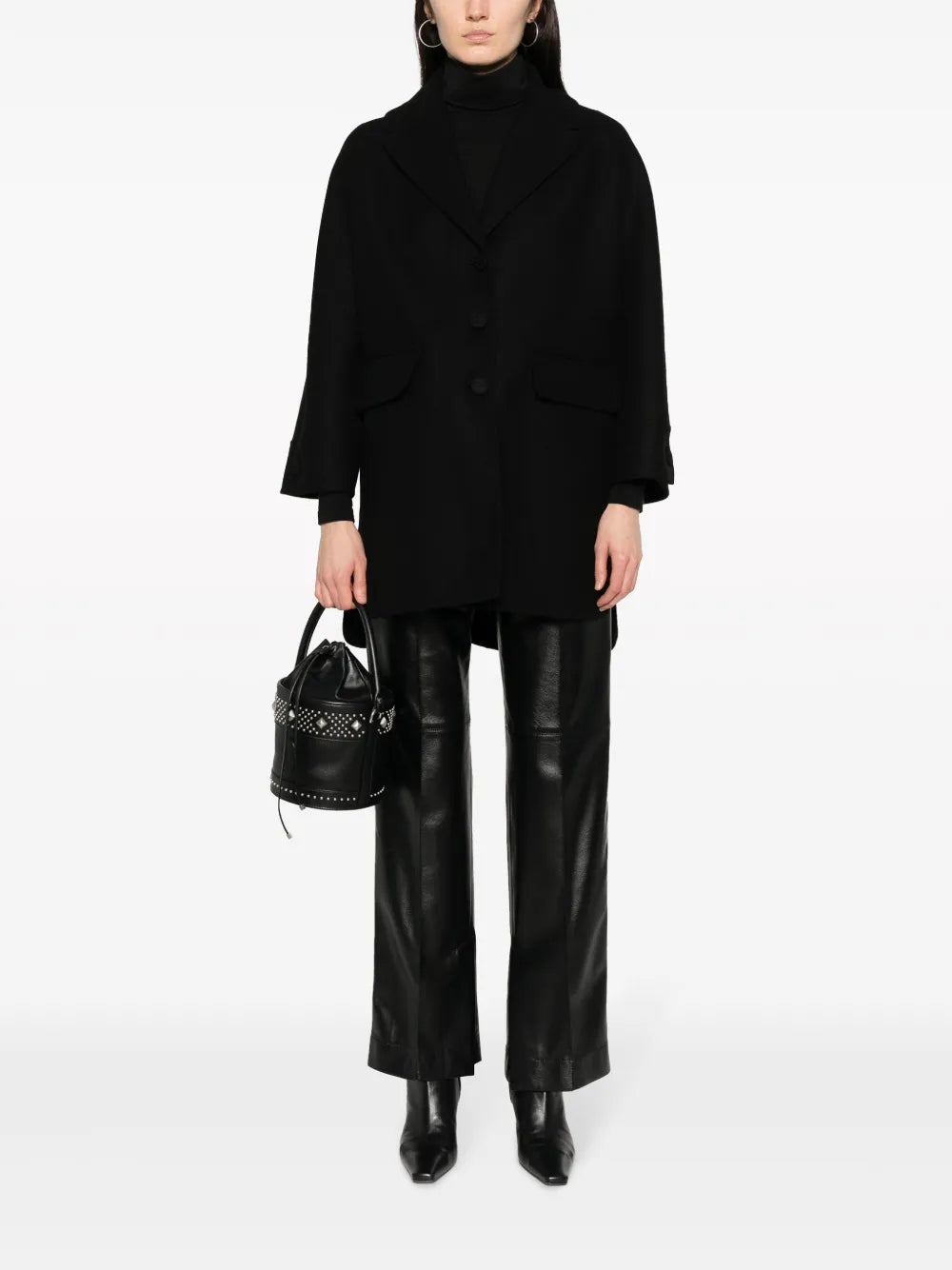 Single-Breasted Virgin Wool Coat