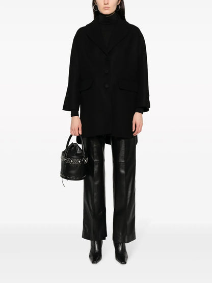 Single-Breasted Virgin Wool Coat