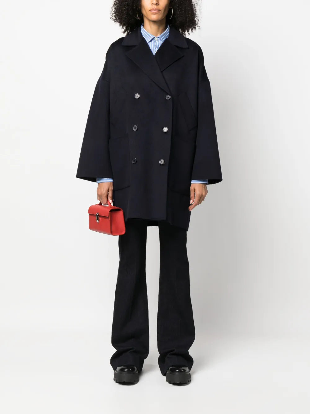 Double-Breasted Cashmere Coat