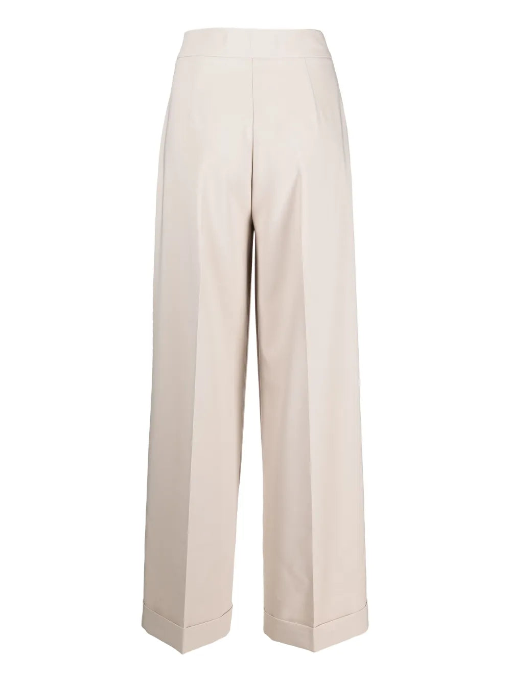 Pressed-Crease Flared Trousers