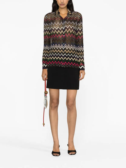 Zigzag Lurex Shirt