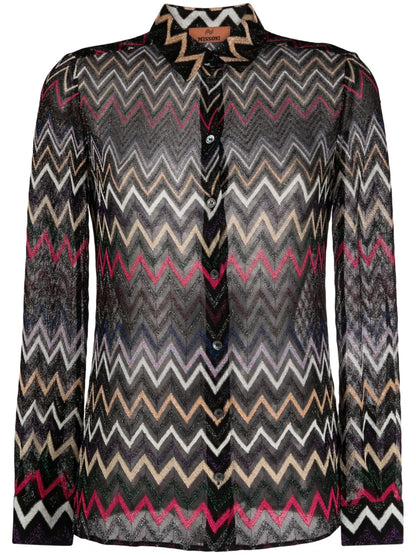 Zigzag Lurex Shirt