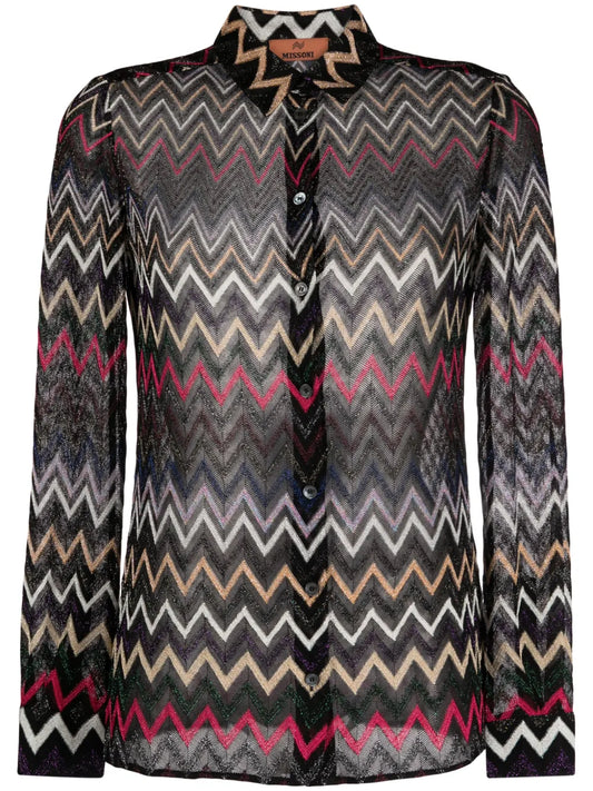 Zigzag Lurex Shirt