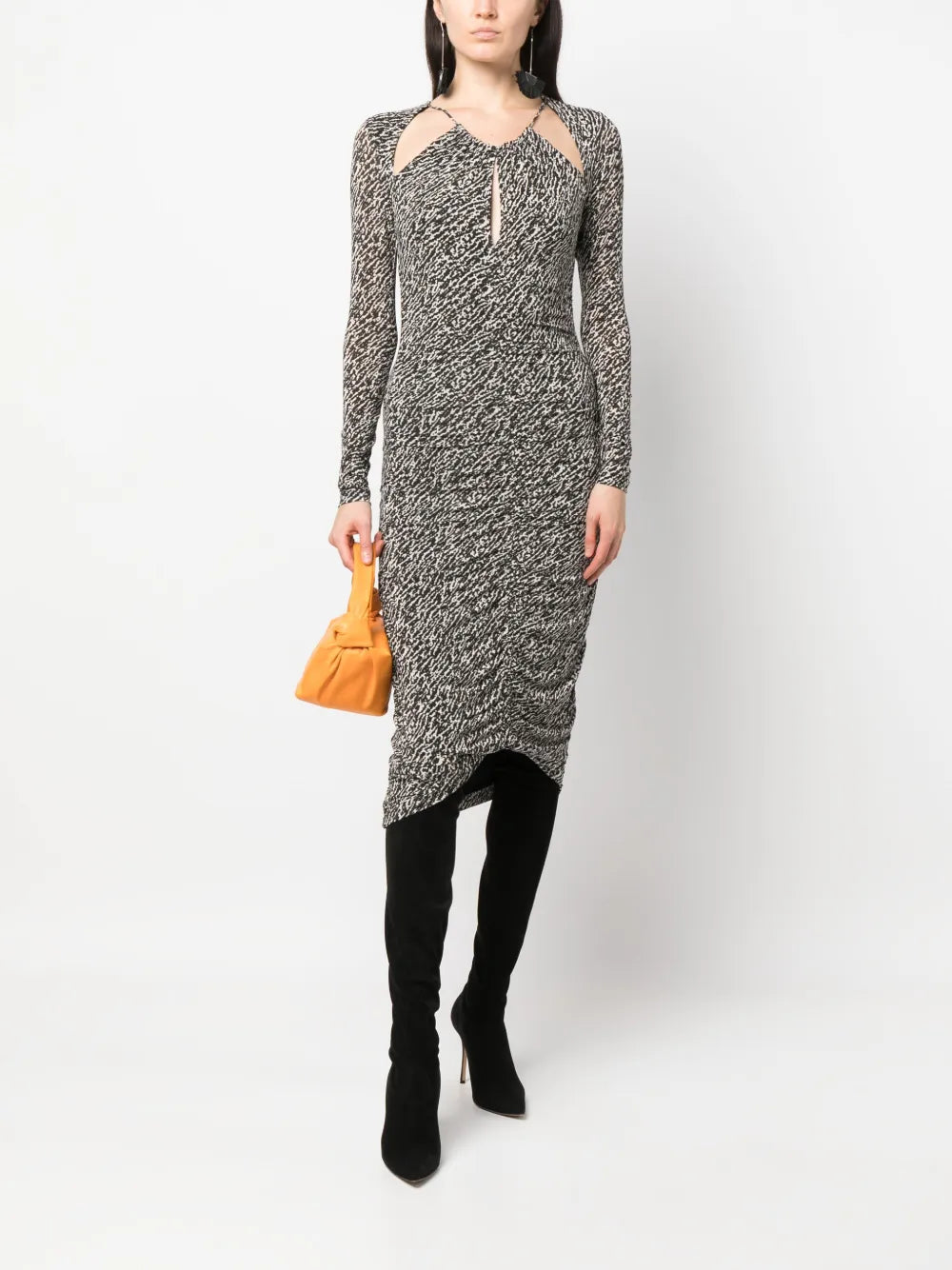 Logane Cut-Out Midi Dress