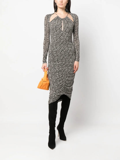 Logane Cut-Out Midi Dress