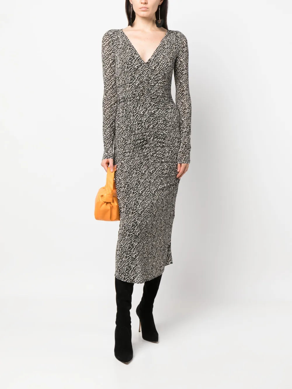 Laly Abstract-Pattern Midi Dress