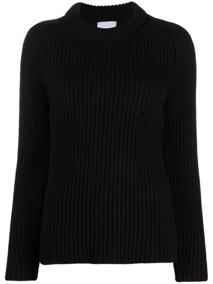 3D Crew-Neck Ribbed Jumper