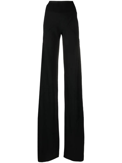 Long-Line Ribbed Trousers