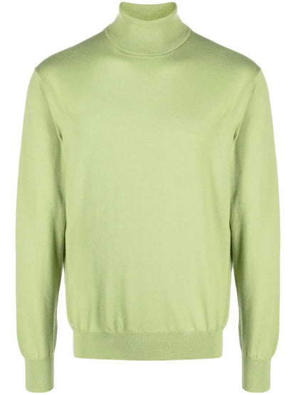Roll-Neck Virgin-Wool Jumper
