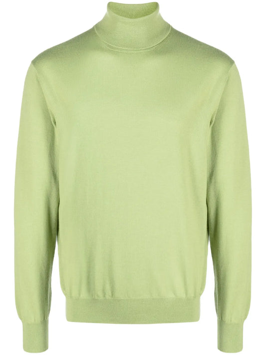 Roll-Neck Virgin-Wool Jumper