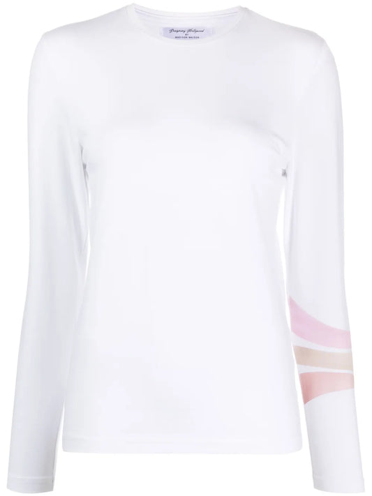 3 Stripe Long-Sleeved T-Shirt