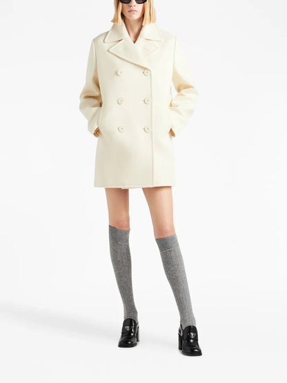 Double-Breasted Wool Peacoat