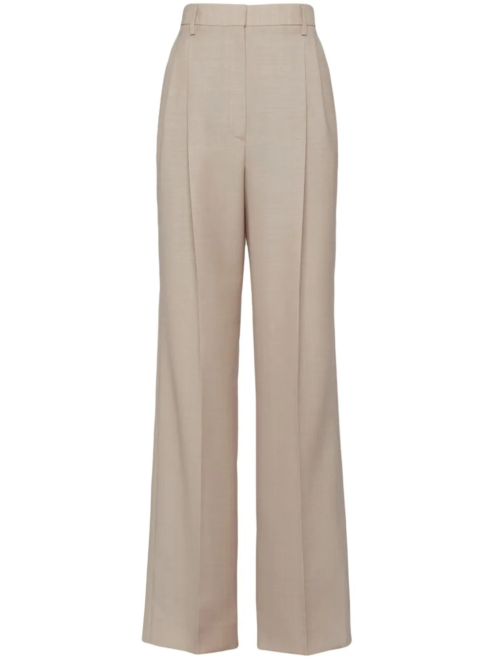 High-Rise Pleated Trousers
