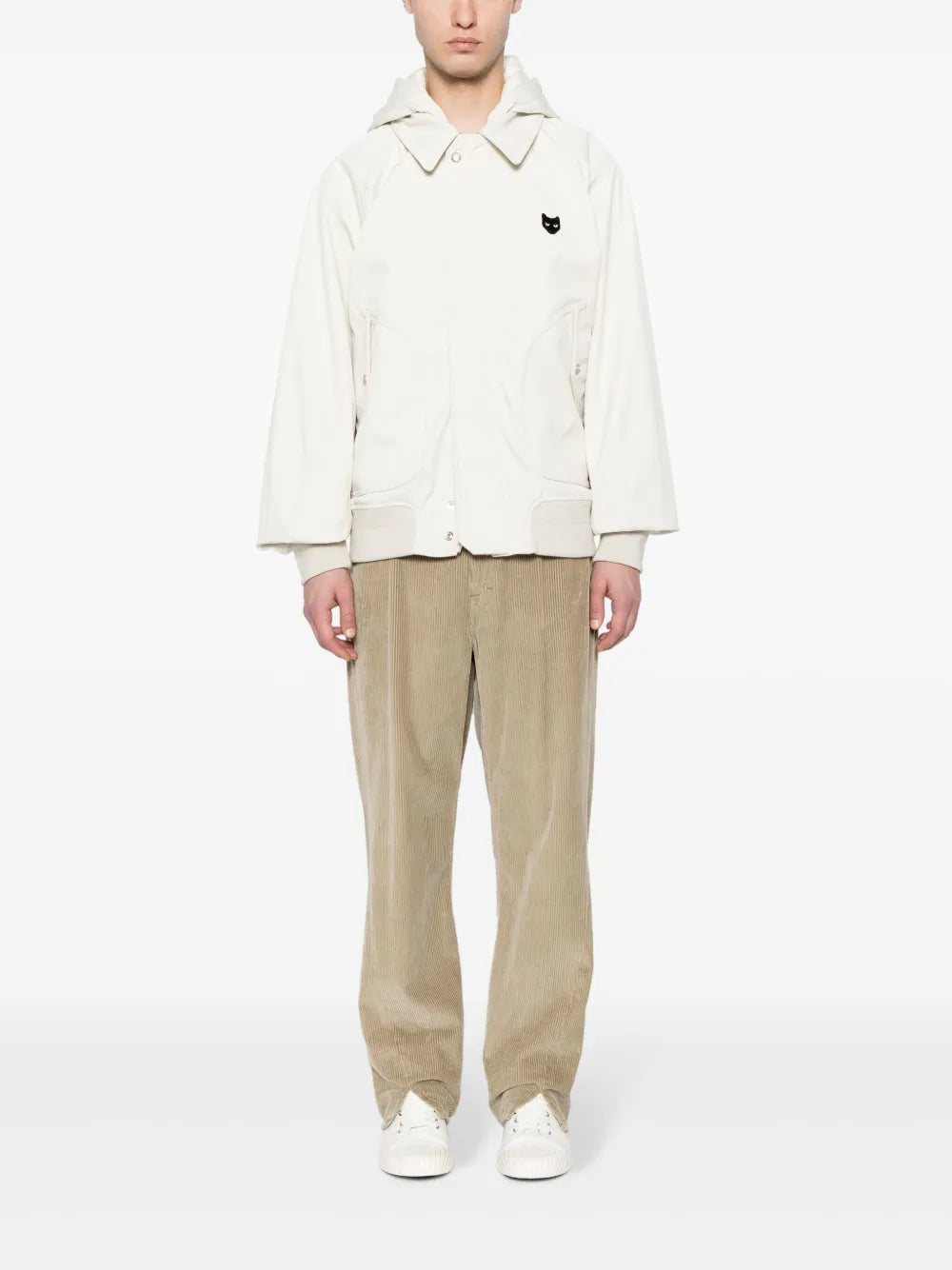 Panther-Patch Hooded Jacket