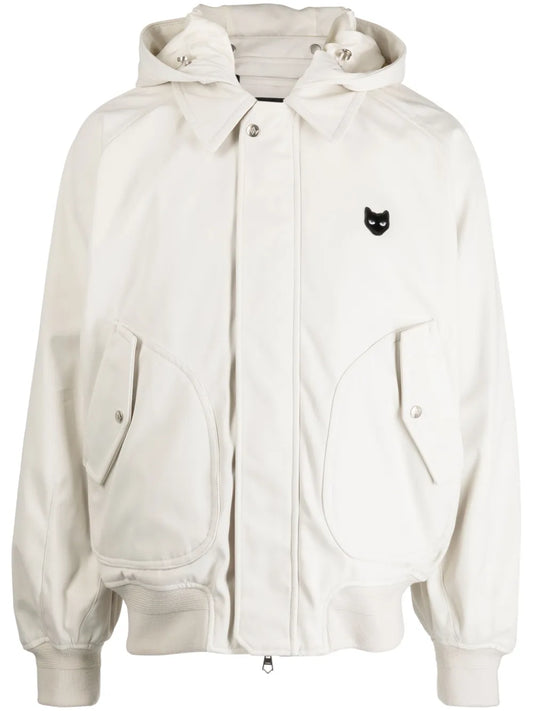 Panther-Patch Hooded Jacket