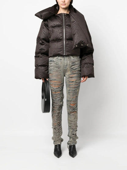 Funnel-Neck Puffer Jacket