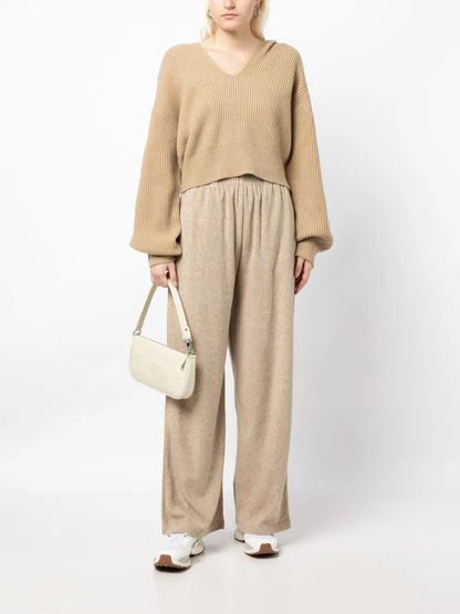 Ribbed-Knit Two-Piece Set
