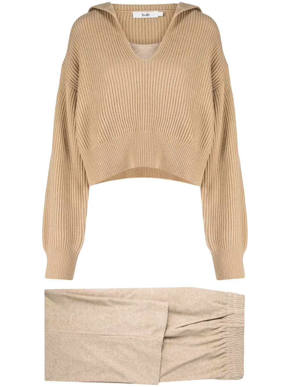 Ribbed-Knit Two-Piece Set