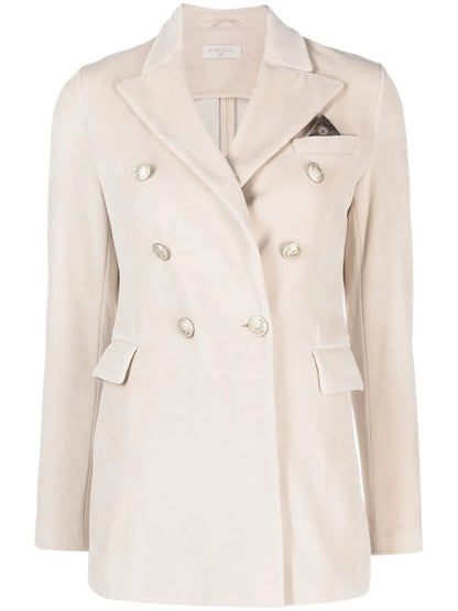Double-Breasted Peaked Blazer