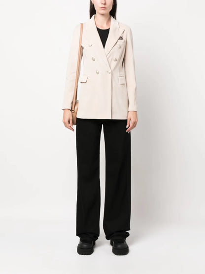 Double-Breasted Peaked Blazer