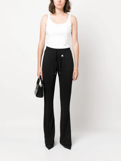 Interlock Flared Trousers