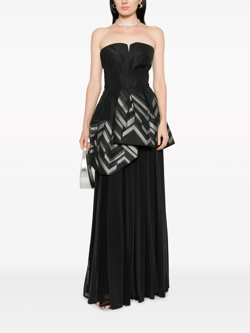 Corset-Style Asymmetric Blouse