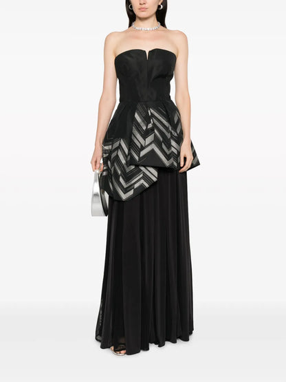 Corset-Style Asymmetric Blouse