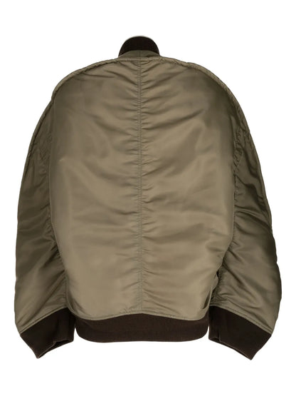 Zip-Up Padded Bomber Jacket