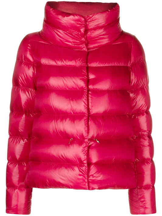 Funnel-Neck Quilted Padded Jacket