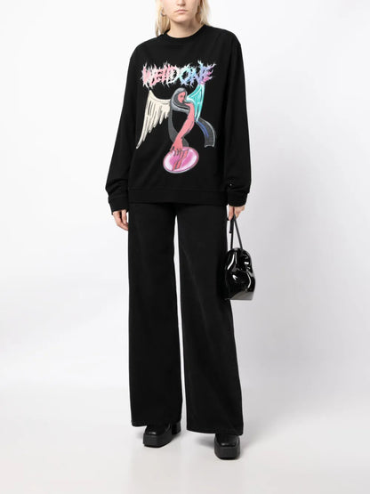 Graphic-Print Cotton Sweatshirt