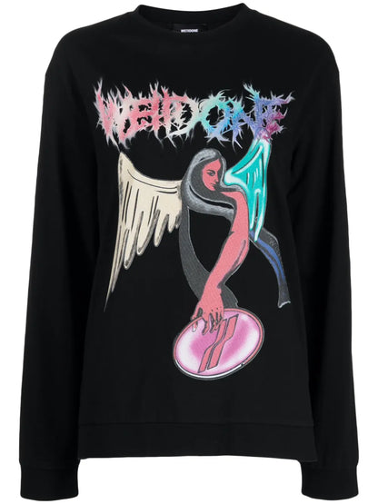 Graphic-Print Cotton Sweatshirt