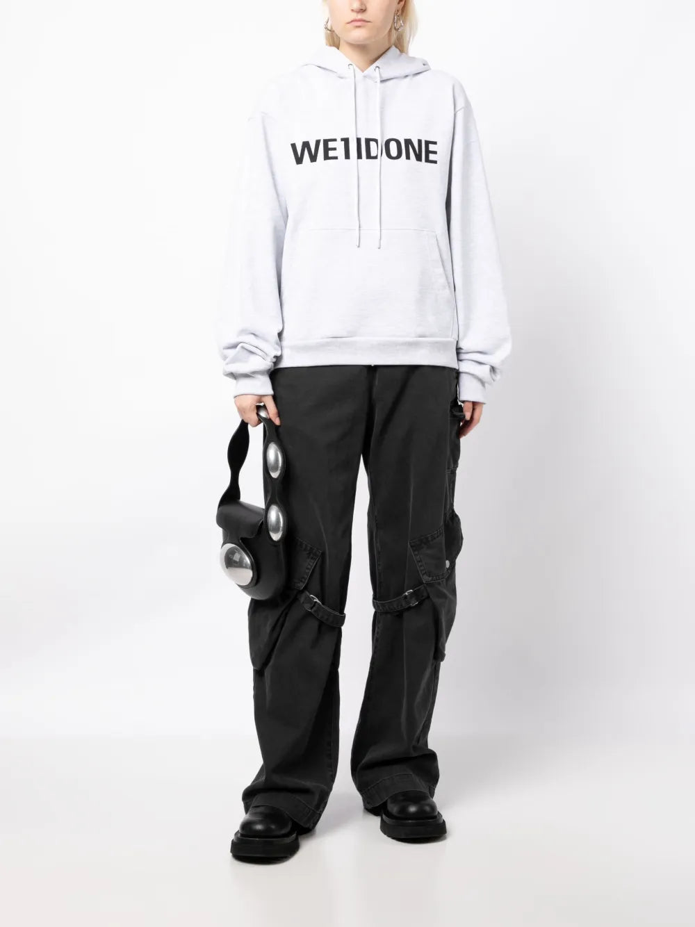 Logo-Print Drawstring Hoodie