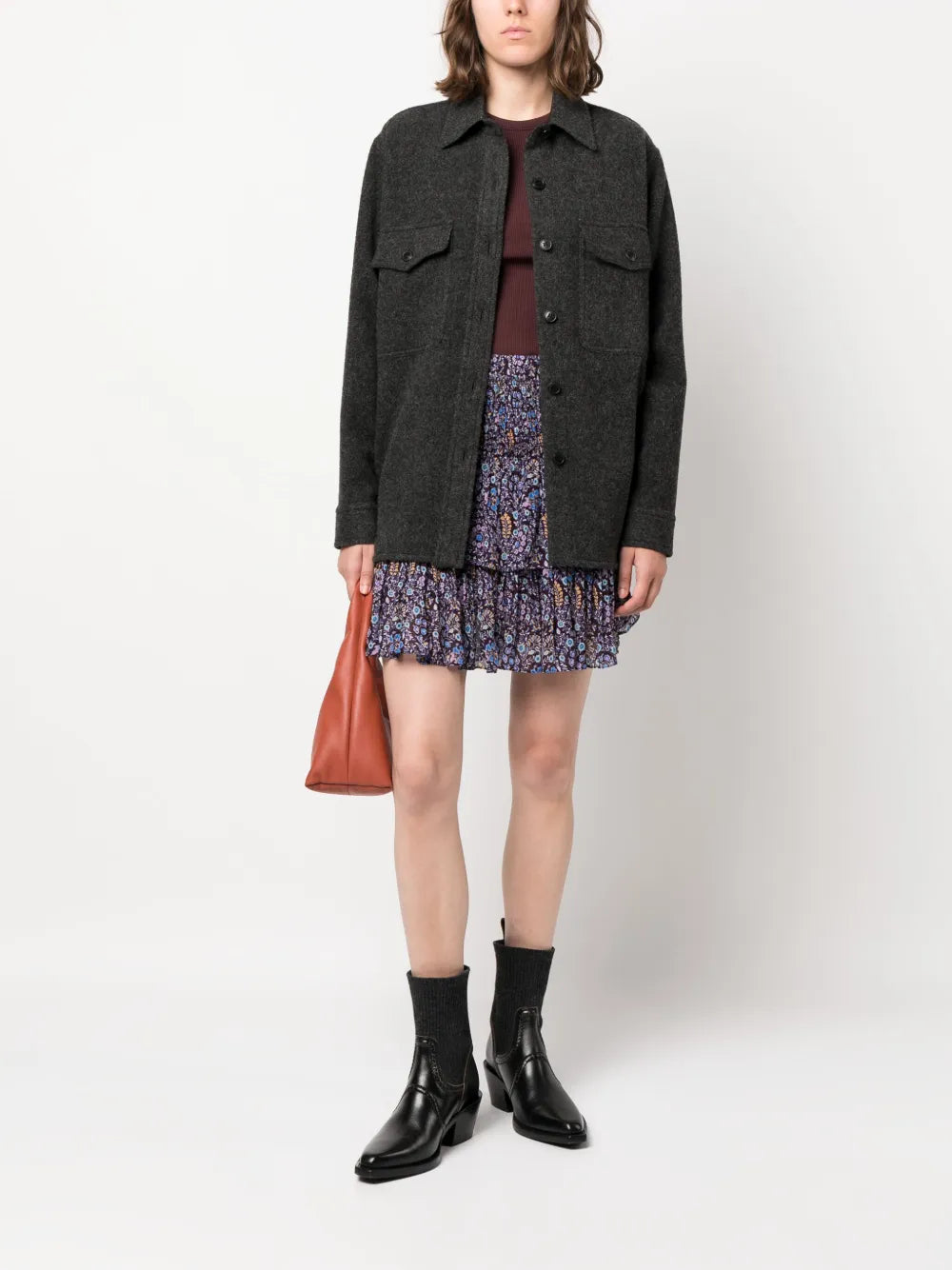Hilari Floral-Print Mini Skirt