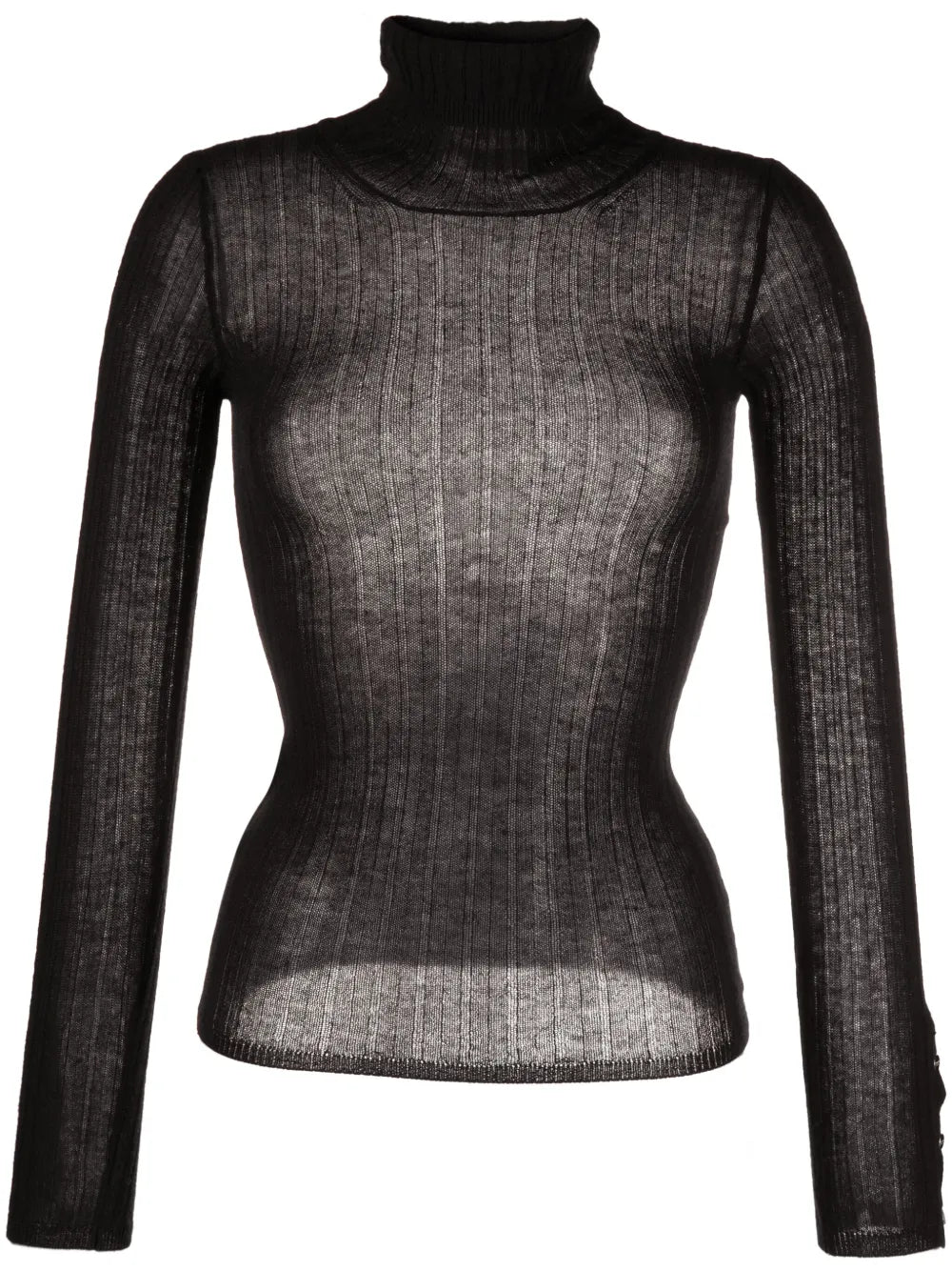 Roll-Neck Cashmere Top