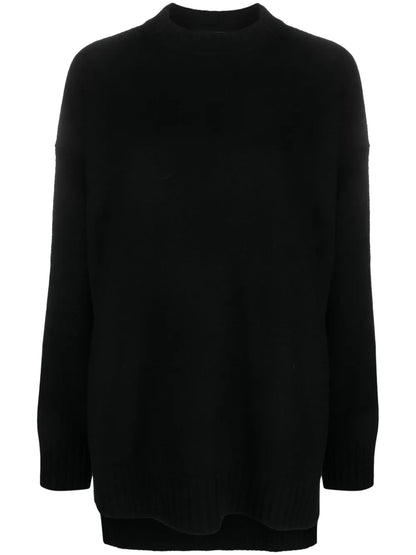 Long-Sleeve Crew-Neck Wool Jumper